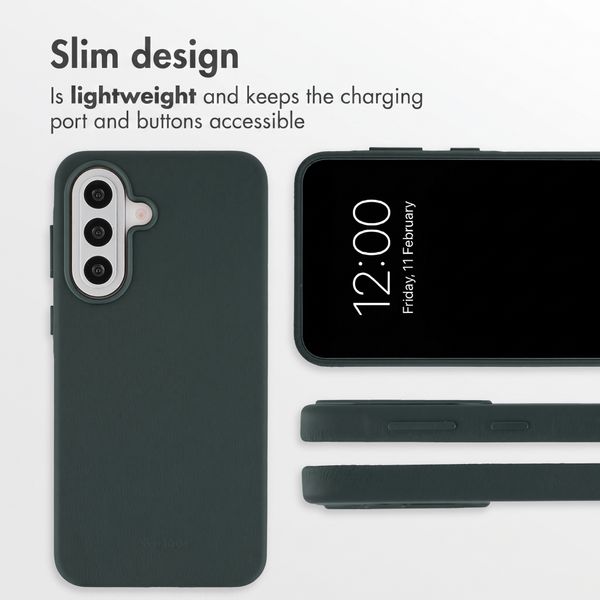Accezz Leather Case with MagSafe Samsung Galaxy A57 (5G) - Cedar Green