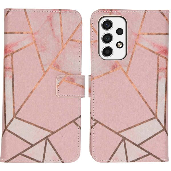 imoshion Design Softcase Bookcase Samsung Galaxy A53 - Pink Graphic