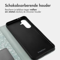 imoshion Design Bookcase Samsung Galaxy A36 - Smoke Green Flowers