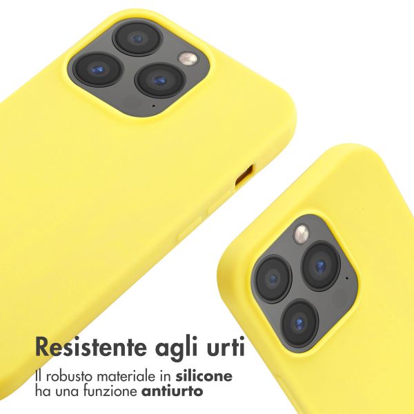imoshion Siliconen hoesje met koord Apple iPhone 13 Pro - Geel