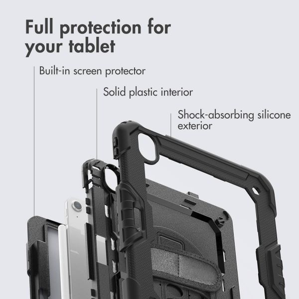 Accezz Rugged Back Cover with shoulder strap Apple iPad Air 11 inch (2026) M4 / (2025) M3 / (2024) M2 - Black
