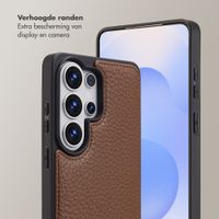 Selencia Nova Telefoonhoes met Koord en Pashouder Samsung Galaxy S26 Ultra - Mocha Brown