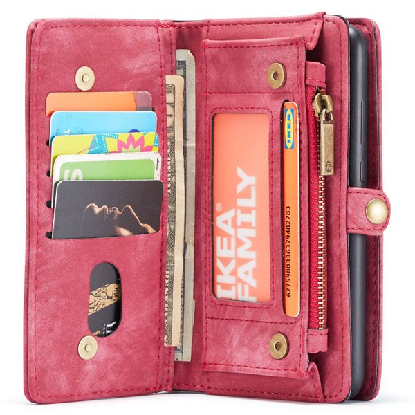 CaseMe Luxe Lederen 2 in 1 Portemonnee Bookcase Samsung Galaxy A70