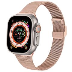 imoshion Milanees vouwbandje Apple Watch Series 1-10 / SE / Ultra (2) - 42/44/45/46/49 mm - Rosé Goud