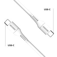 Accezz USB-C to USB-C Cable - 1 Metre - White