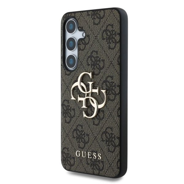 Guess 4G Metal Logo Backcover Samsung Galaxy S25 Plus - Bruin