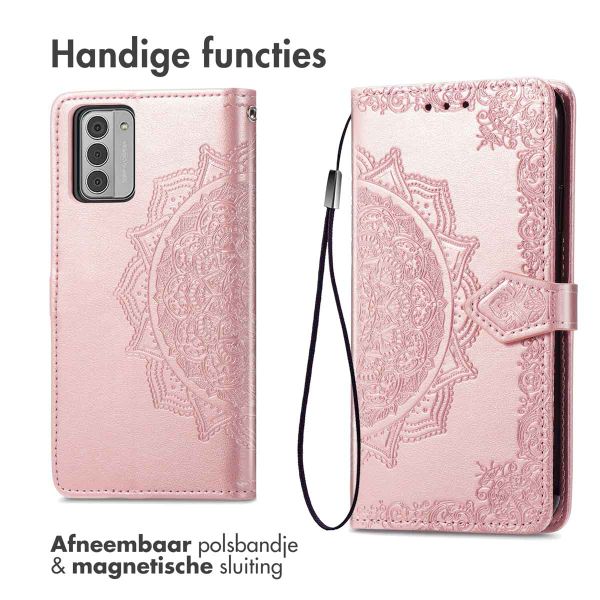 imoshion Mandala Bookcase Nokia G42 - Rosé Goud