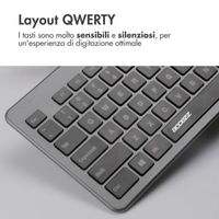 Accezz Premium Desktop QWERTY Bluetooth Keyboard - Grijs