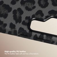Selencia Sabi Back Cover Panther Print with MagSafe Samsung Galaxy S26 Ultra - Midnight Black