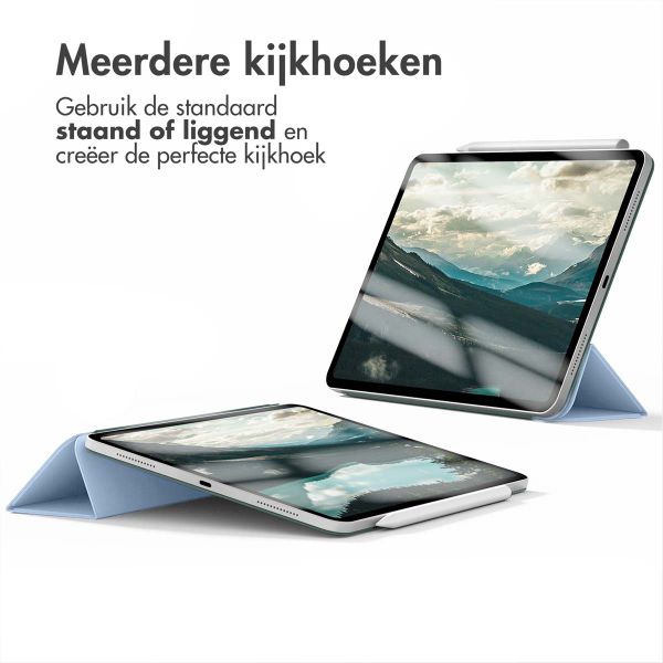 imoshion Magnetic Bookcase Apple iPad Pro 12.9 (2022) / Pro 12.9 (2021) / Pro 12.9 (2020) - Lichtblauw