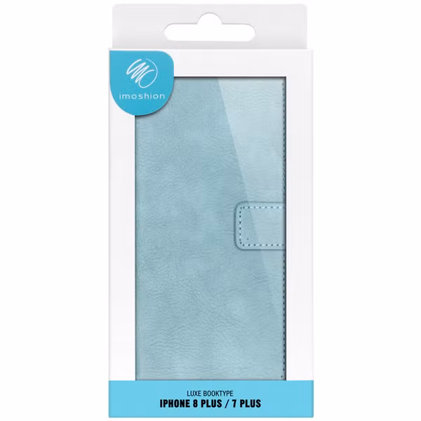 imoshion Luxe Bookcase Apple iPhone 8 Plus / 7 Plus - Lichtblauw