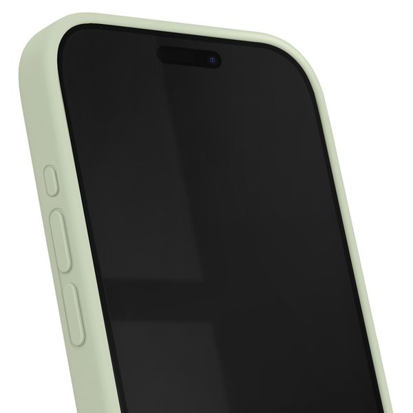 iDeal of Sweden Silicone Case met MagSafe Apple iPhone 15 Pro - Sage Green