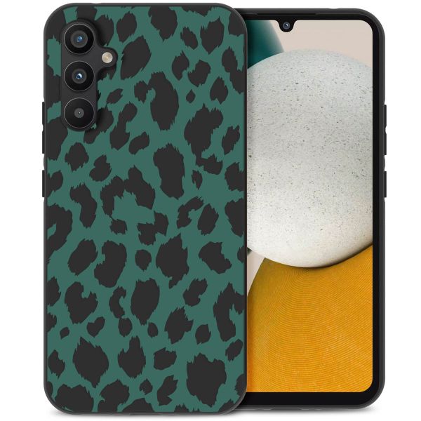 imoshion Design hoesje Samsung Galaxy A34 (5G) - Luipaard - Groen / Zwart