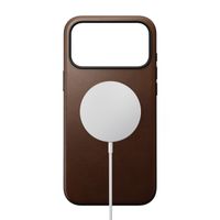 Nomad Modern Leather Case met MagSafe Apple iPhone 17 Pro Max - Bruin
