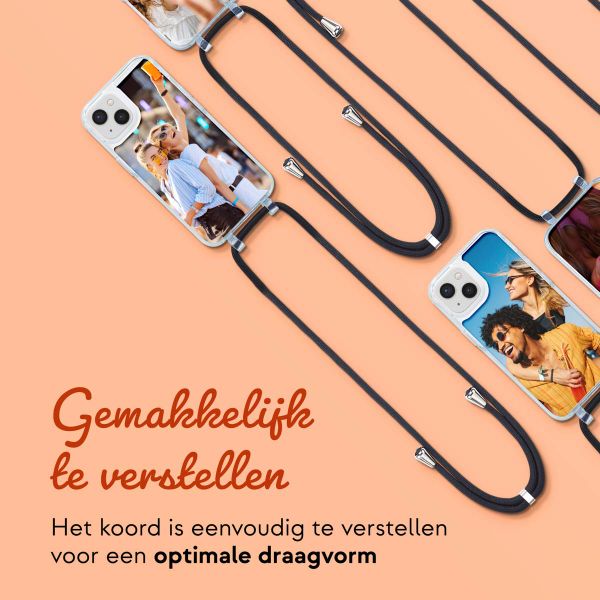 Ontwerp je eigen MagSafe Backcover met afneembaar koord Apple iPhone 14 - Transparant