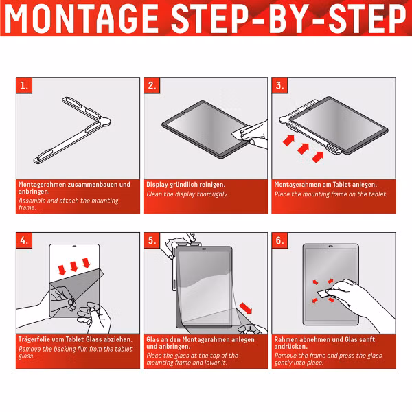 Displex Glass Screenprotector Samsung Galaxy Tab S11 / S10 Lite / S10 FE / S9 FE / S9 / S8 / S7