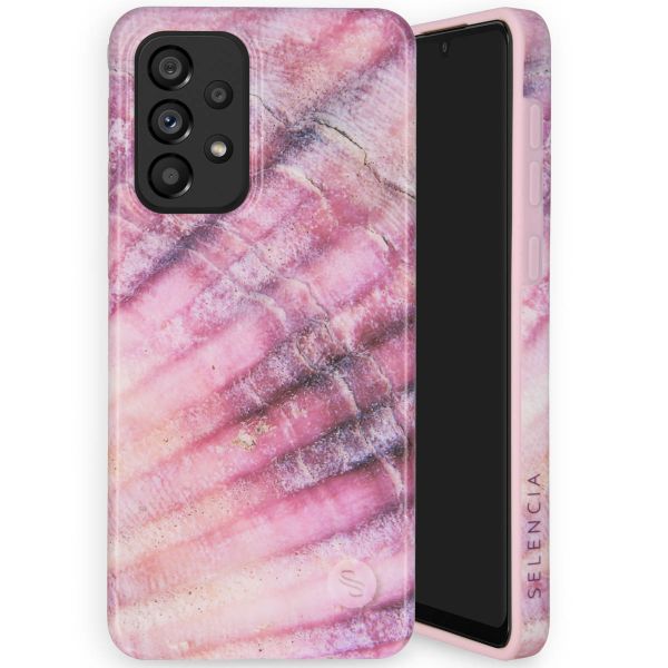 Selencia Aurora Fashion Backcover Samsung Galaxy A33 - Duurzaam hoesje - 100% gerecycled - Ocean Shell Purple