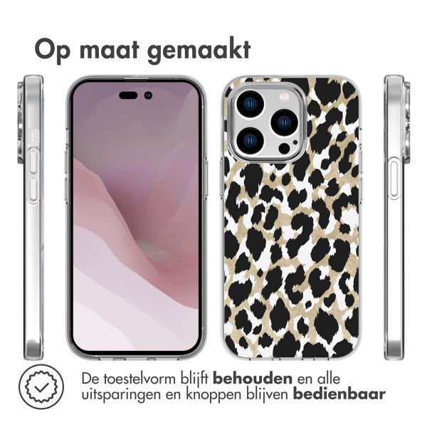 imoshion Design hoesje iPhone 14 Pro - Luipaard / Zwart