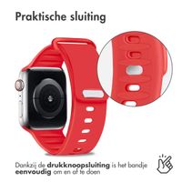 imoshion Siliconen bandje Apple Watch Series 1-9 / SE - 38/40/41 mm / Series 10 - 42 mm - Rood