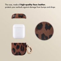 Selencia Sabi case leopard print  Apple AirPods 1 / 2 - Mocha Brown
