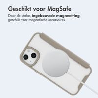 imoshion Transparante Bookcase met MagSafe Apple iPhone 14 / 13 - Beige