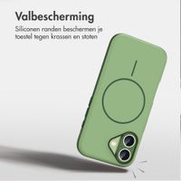 imoshion Color Backcover met Thin MagSafe Ring Apple iPhone 16 - Donkergroen