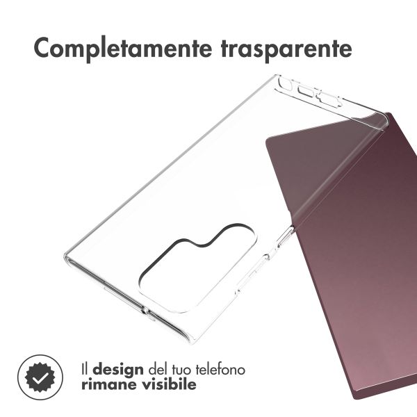 Accezz Clear Backcover Samsung Galaxy S23 Ultra - Transparant