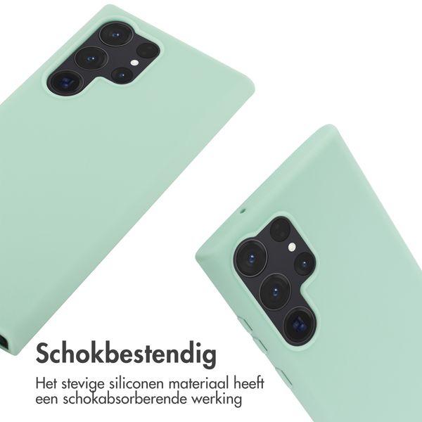 imoshion Siliconen hoesje met koord Samsung Galaxy S23 Ultra - Mintgroen