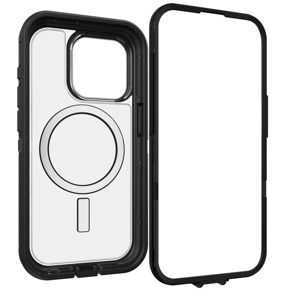 OtterBox Defender Rugged Backcover met MagSafe iPhone 15 Pro - Transparant / Zwart