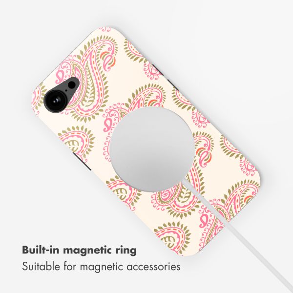 Selencia Vivid Back Cover with MagSafe Apple iPhone 17e / 16e - Paisley Blush