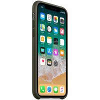 Apple Silicone Backcover iPhone X - Dark Olive