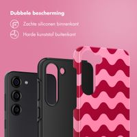 Selencia Vivid Tough Backcover Samsung Galaxy S23 - Wave Vibes Lipstick