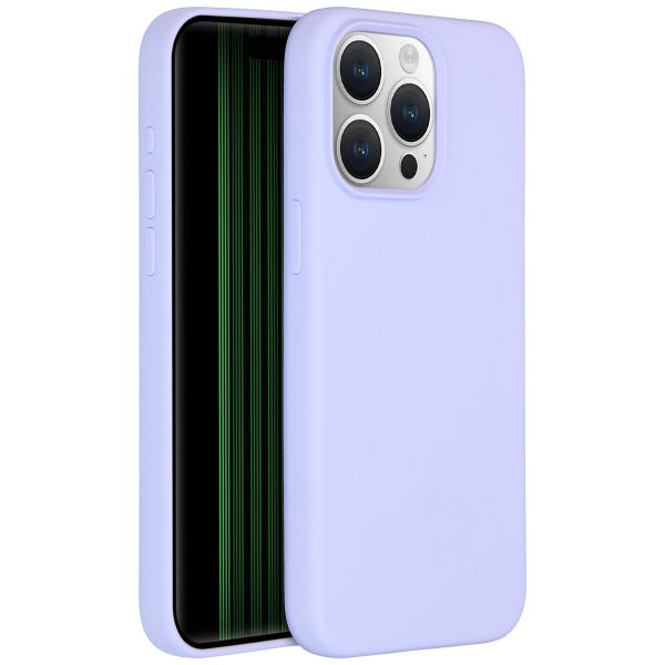 Accezz Liquid Silicone Backcover met MagSafe iPhone 15 Pro Max - Paars