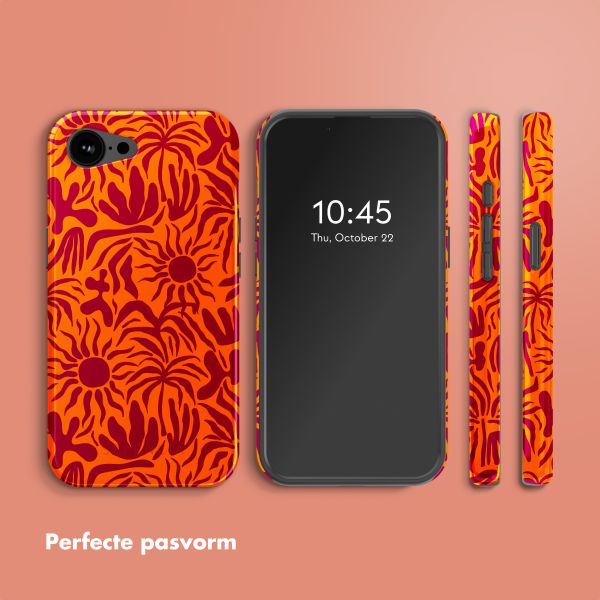 Selencia Vivid Backcover met MagSafe Apple iPhone 16e - Tropical Vibes Apricot