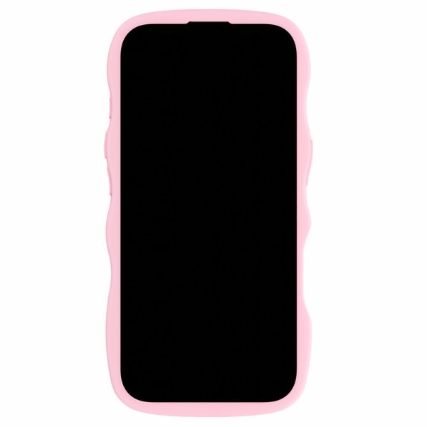 Holdit Wavy Case iPhone 16 Pro Max - Pink / Transparent