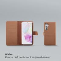 Selencia Olyn Uitneembare Bookcase met MagSafe Samsung Galaxy A35 / A55 - Bruin