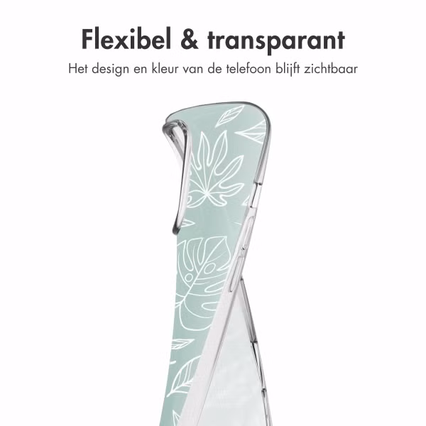 imoshion Design hoesje Apple iPhone 16 Pro - Leaves Line-Art