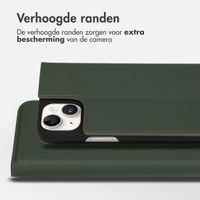 Accezz Premium Leather Slim Bookcase Apple iPhone 14 Plus - Groen