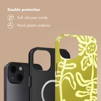 Selencia Vivid Back Cover with MagSafe Apple iPhone 13 - Chalky Bloom