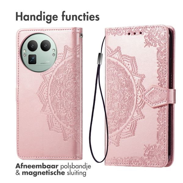 imoshion Mandala Bookcase Realme GT 8 Pro - Rosé Goud