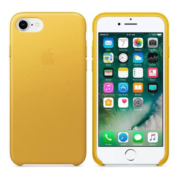 Apple Leather Backcover Apple iPhone SE (2022 / 2020) / 8 / 7 - Sunflower