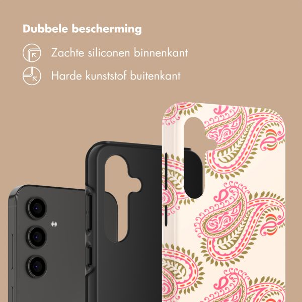 Selencia Vivid Backcover Samsung Galaxy S24 FE - Paisley Blush