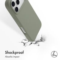 Accezz Liquid Silicone Back Cover with MagSafe Apple iPhone 17 Pro - Cooper Green