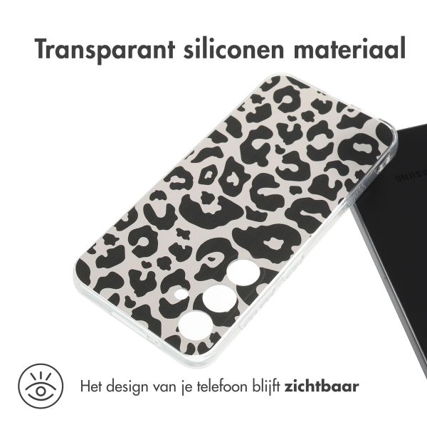 imoshion Design hoesje Samsung Galaxy S24 - Leopard Transparent