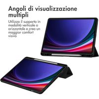 imoshion Trifold Hardcase Bookcase Samsung Galaxy Tab S9 11.0 inch - Zwart