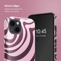 Selencia Vivid Back Cover with MagSafe Apple iPhone 13 - Wavy Swirl Pink Plum