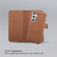 Selencia Olyn Uitneembare Bookcase met MagSafe Samsung Galaxy S24 FE - Bruin