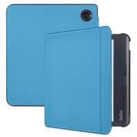 imoshion Slim Hard Case Bookcase Kobo Libra Colour - Lichtblauw