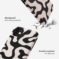 Selencia Vivid Back Cover Apple iPhone 11 - Art Wave Black