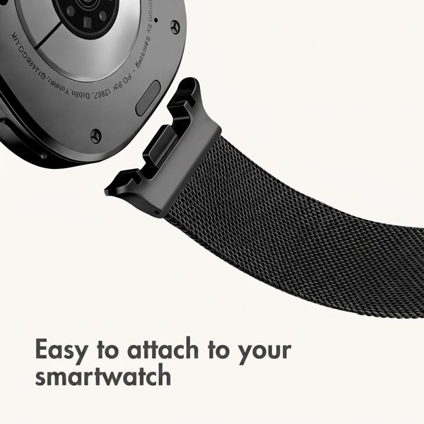 imoshion Milanese Magnetic Band Samsung Galaxy Watch 9 (40/44mm) / Watch 8 (40/44mm) / Classic (46mm) - Black
